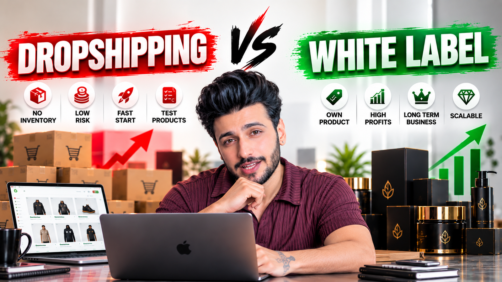 Dropshipping vs White Label — introduction by Muhiz Akhtar